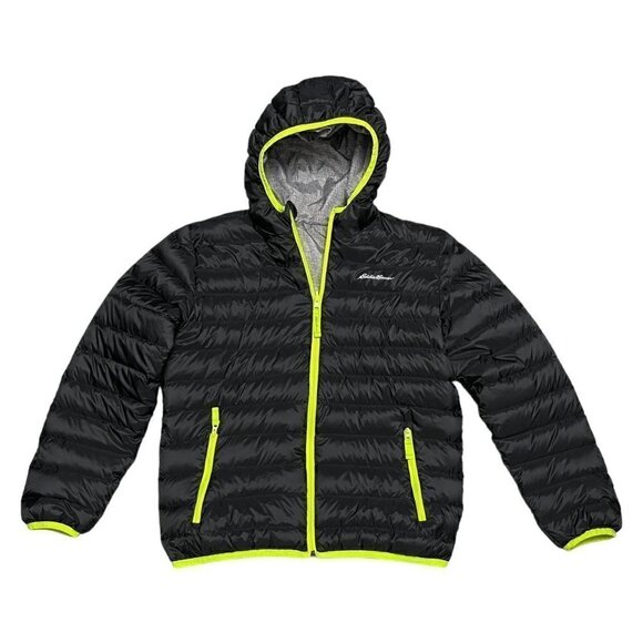Eddie Bauer REVERSIBLE 2-in-1 DOWN FILL Winter Puffer Parka Coat - Kids L - Picture 1 of 7